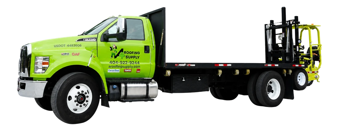 A+ Roofing Supply delivery truck