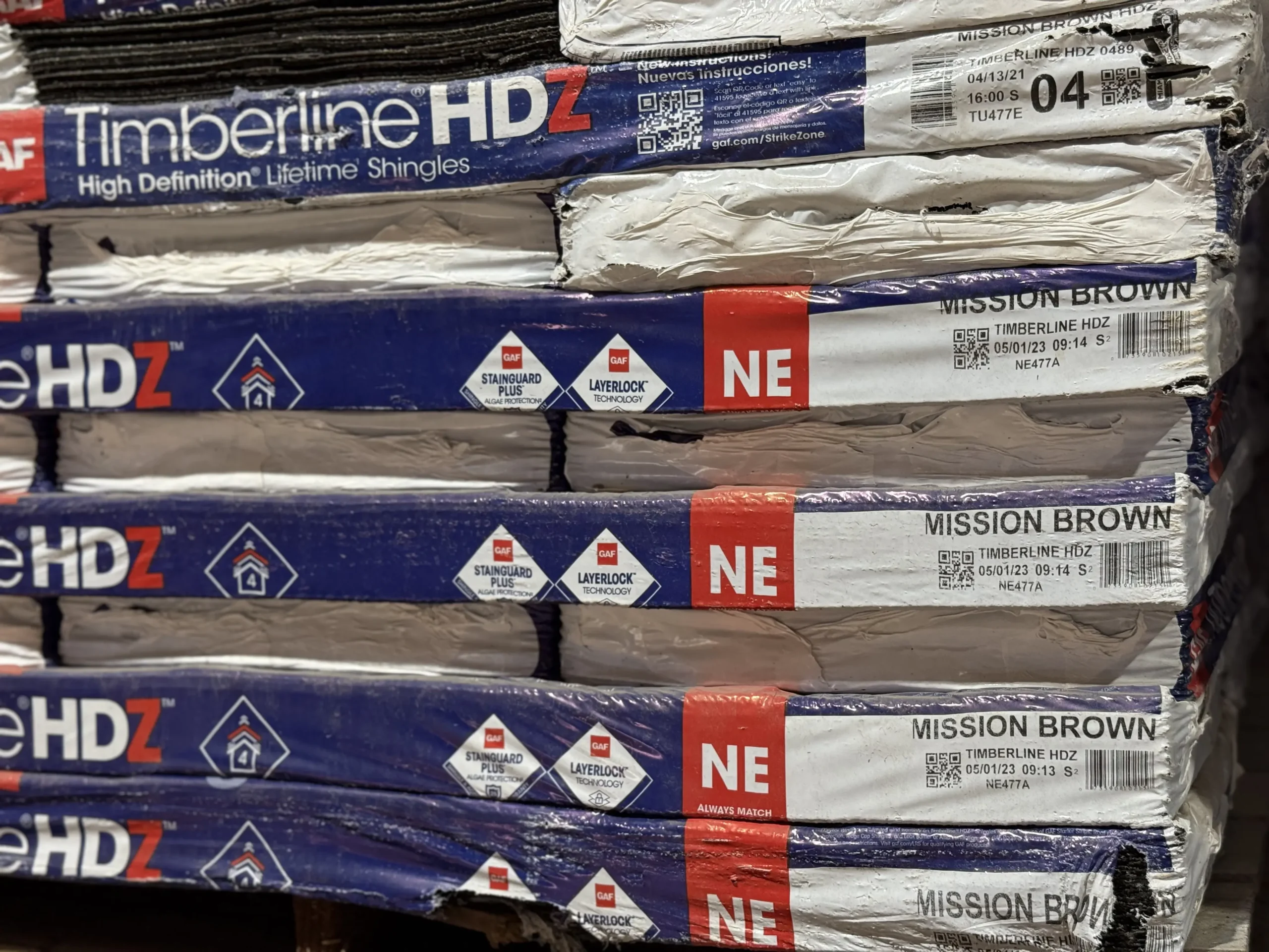 GAF Timberline HDZ Mission Brown Algae-Resistant Laminated High