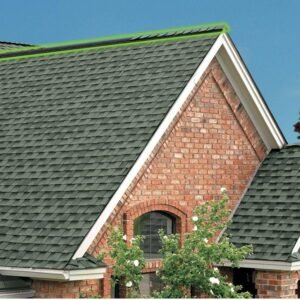 Installed Cedar Falls ridge cap shingles providing clean roofline finish