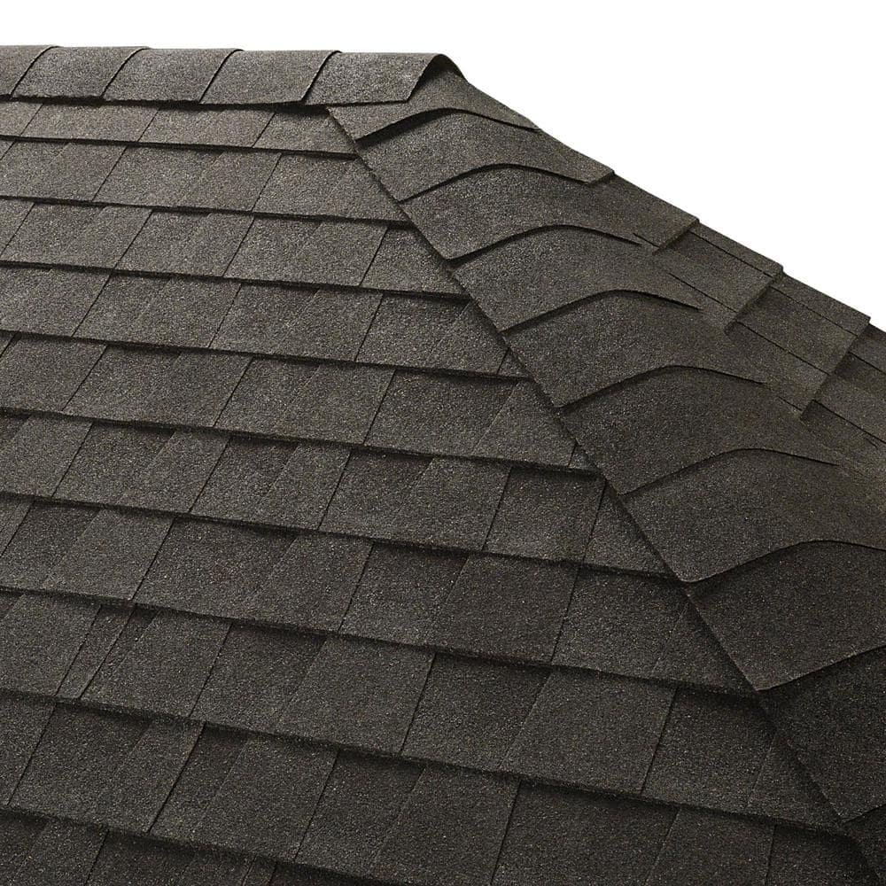 GAF Seal-A-Ridge Charcoal Hip and Ridge Cap Roofing Shingles (25 lf. per bundle)- 45 pcs