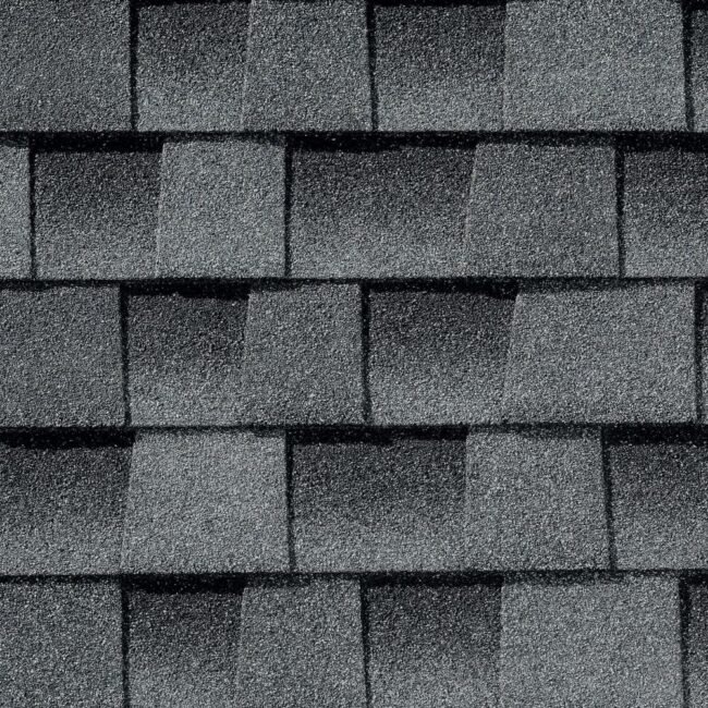 Timberline HDZ Oyster Gray shingles stacked on pallet – available at A+ Roofing Supply