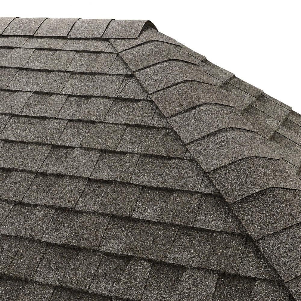 GAF Seal-A-Ridge Pewter Gray Hip and Ridge Cap Roofing Shingles (25 lf. per bundle)- 45 pcs