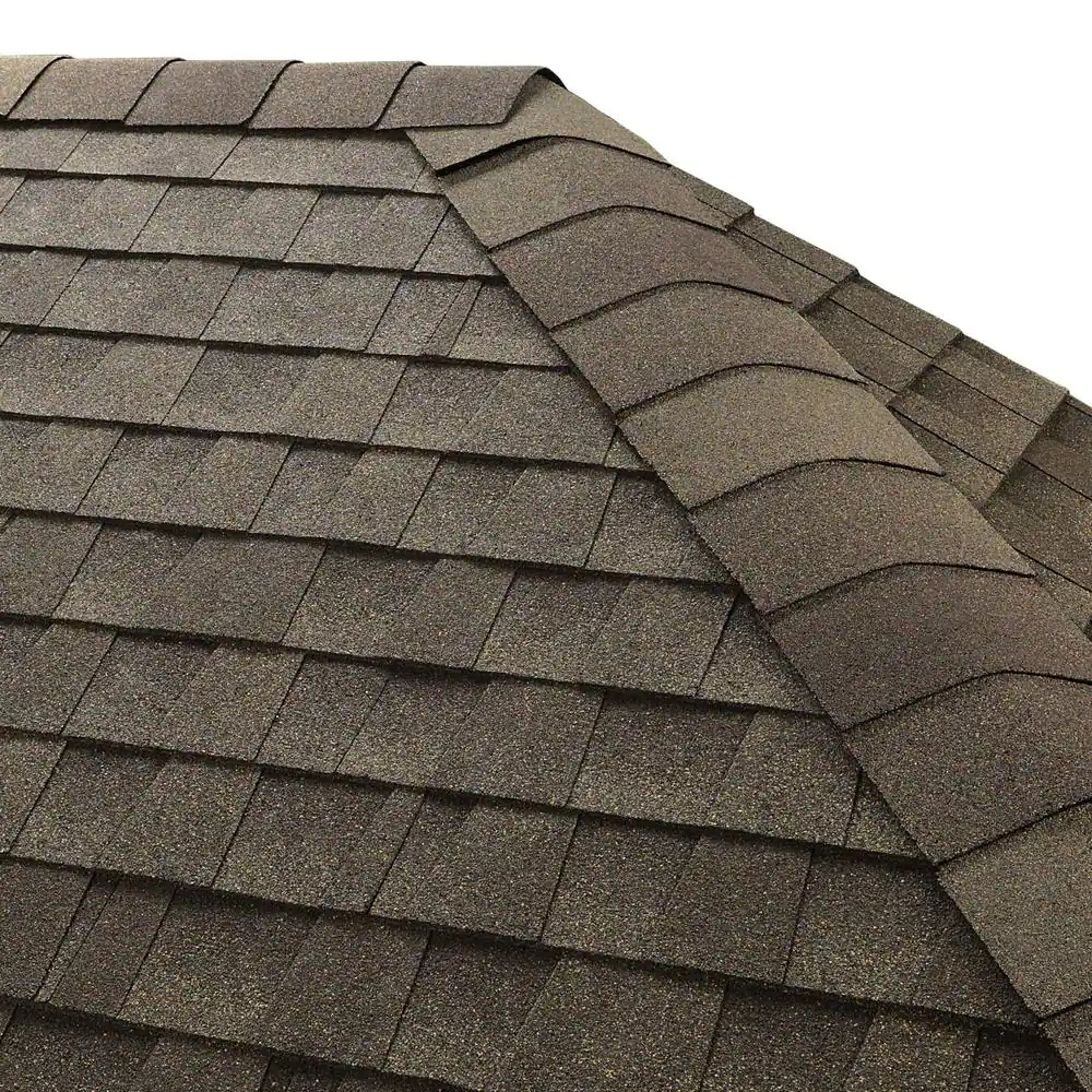 GAF Seal-A-Ridge Weathered Wood Hip and Ridge Cap Roofing Shingles (25 lf. per bundle)- 45 pcs