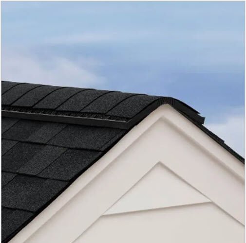 IKO Hip & Ridge 12 Dual Black ridge cap shingle bundle covering 36.5 linear feet