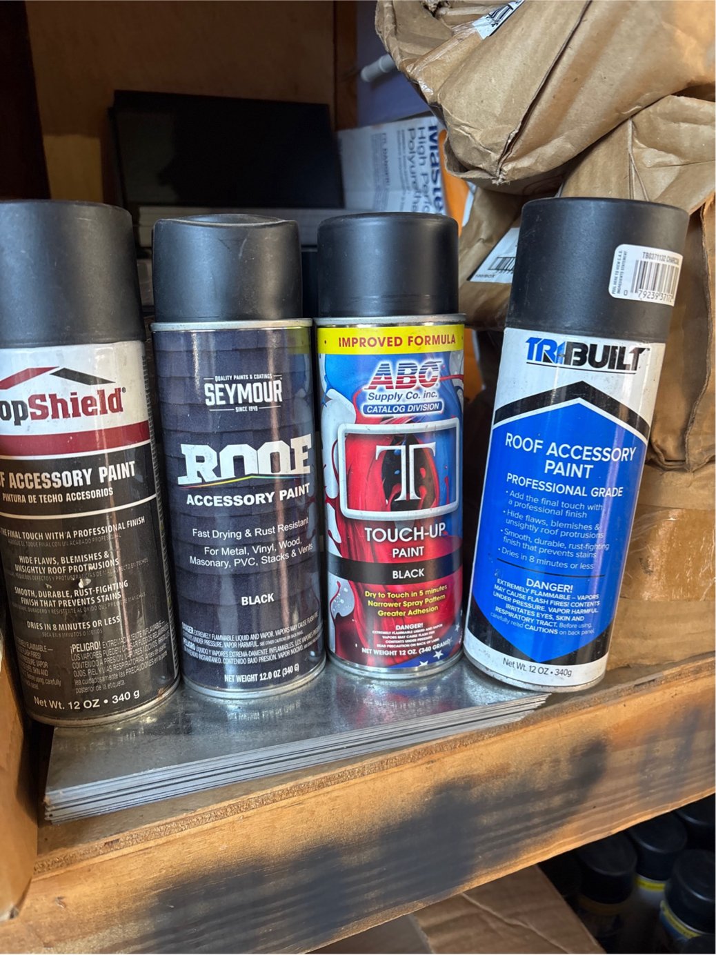 Roof Spray Paint Black Fast-Dry (12 oz)