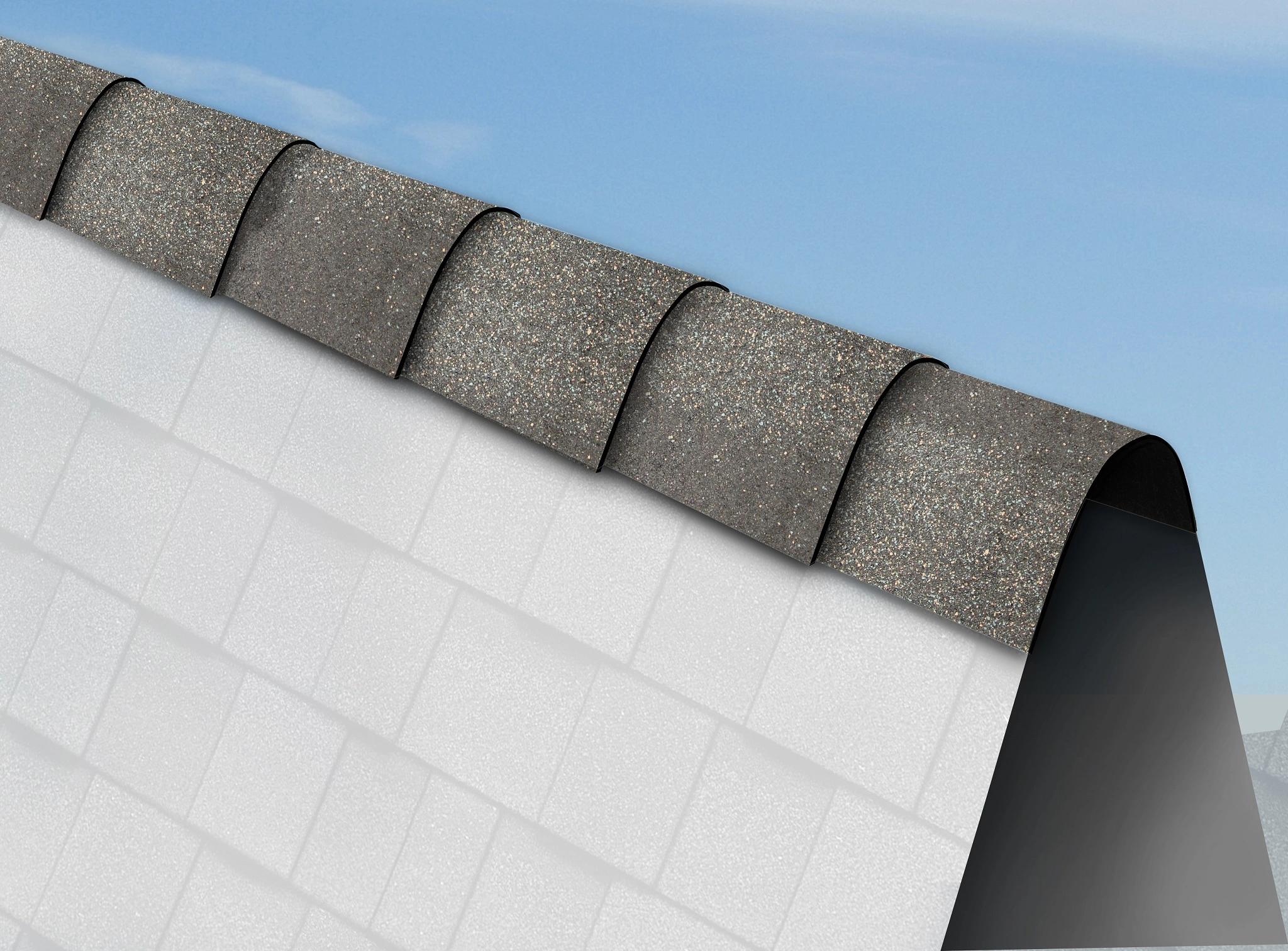 IKO Hip & Ridge Frostone Grey Ridge Cap Shingles (36.5 lf. per bundle)- 78 pcs