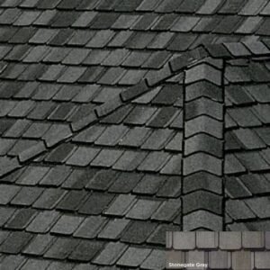 CertainTeed Shangle Hip & Ridge Stonegate Grey Algae Resistant Shingles (10 lf. per. bdl) - 15 pcs