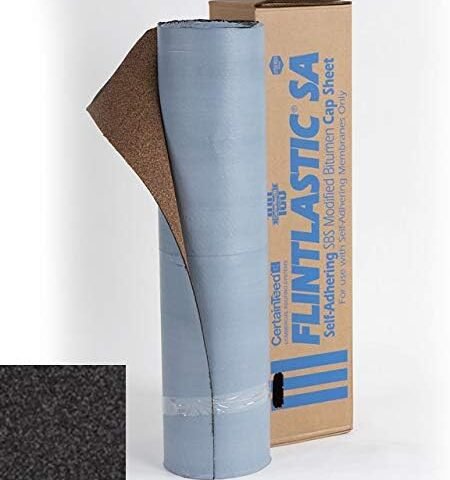 CertainTeed Flintlastic Peel & Stick Cap Moire Black (100 sq.ft) | A+ Roofing Supply Atlanta