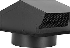 Dryer Vent Black Galvanized, pc