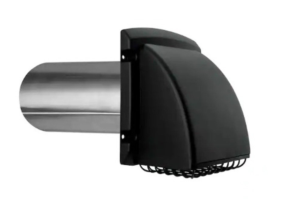 Dryer Vent Black Plastic, pc