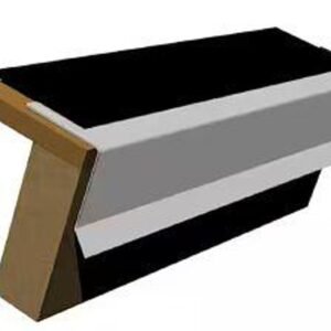 3x3 Black Metal Drip Edge Flashing  (10 ft)