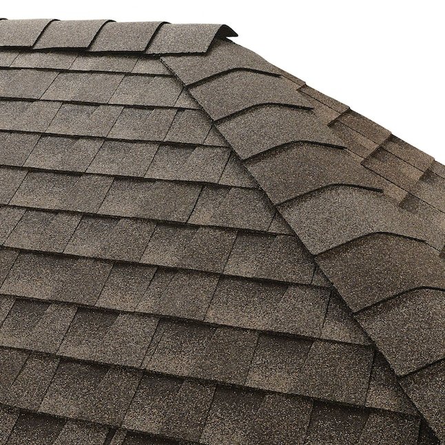 GAF TimberTex - Mission Brown- Premium Ridge Cap Shingles (20 lf, 30pc, 2 layer)