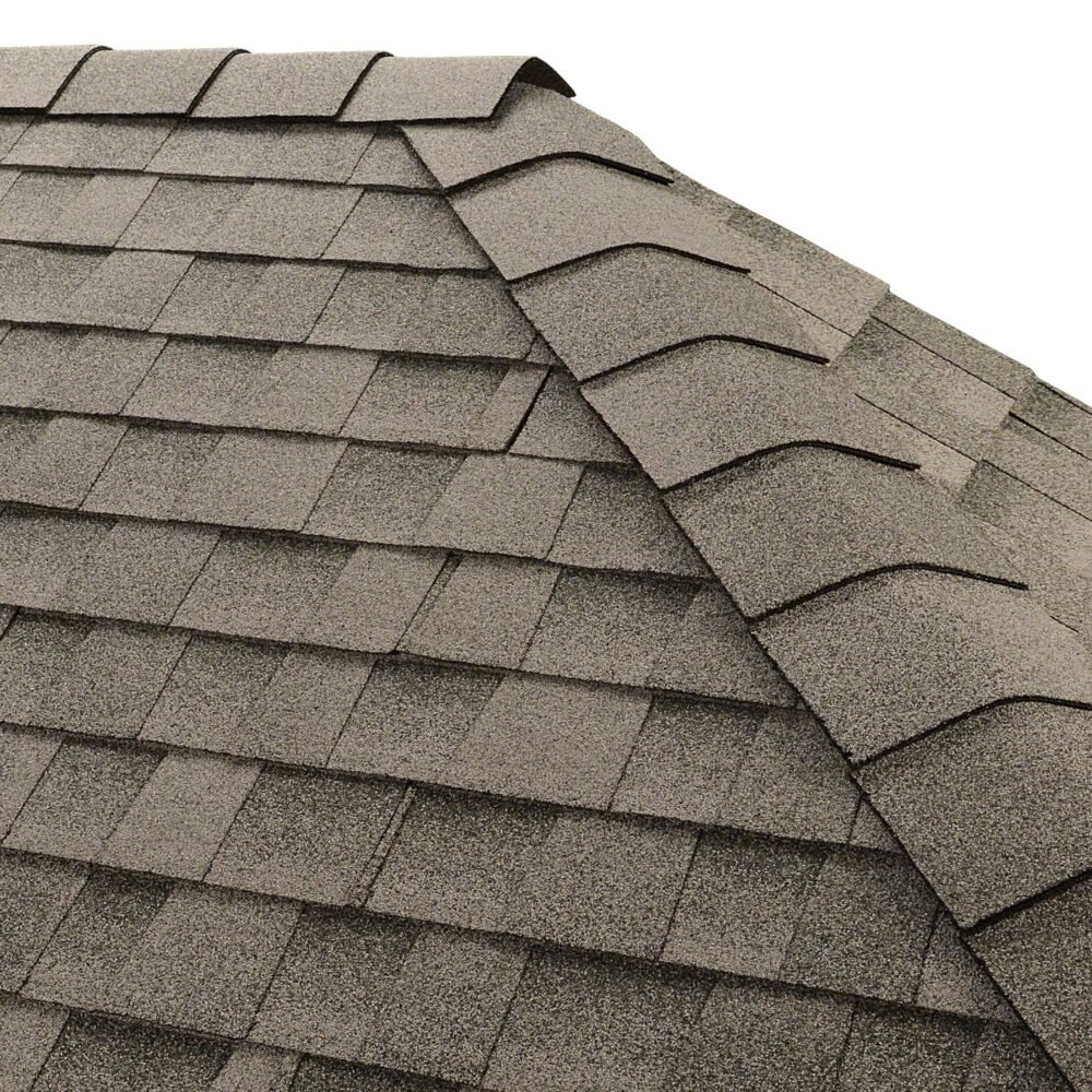 GAF TimberTex - Birchwood - Premium Ridge Cap Shingles (20 lf, 30pc, 2 layer)