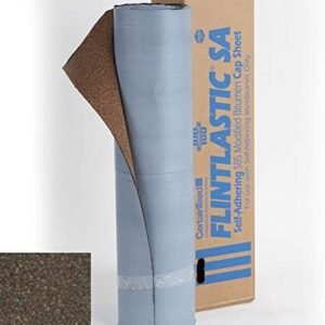 CertainTeed Flintlastic- Weather Wood - Peel & Stick Cap Roll Roof (100 sq ft) | A+ Roofing Supply Atlanta
