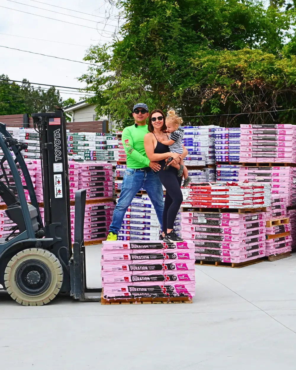 The A+ Roofing Supply family — family-owned and operated