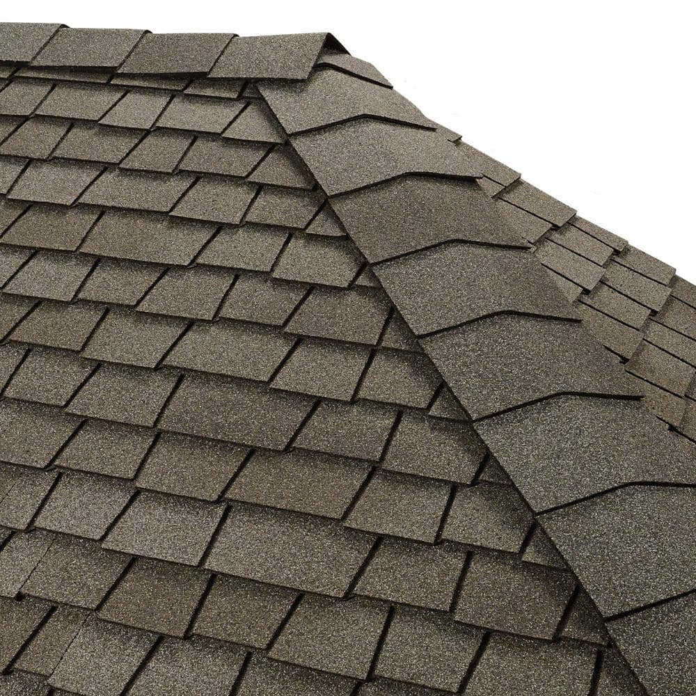 GAF Timbertex - Antique Slate - Premium Ridge Cap Shingles (20 lf, 30pc, 2 layer)