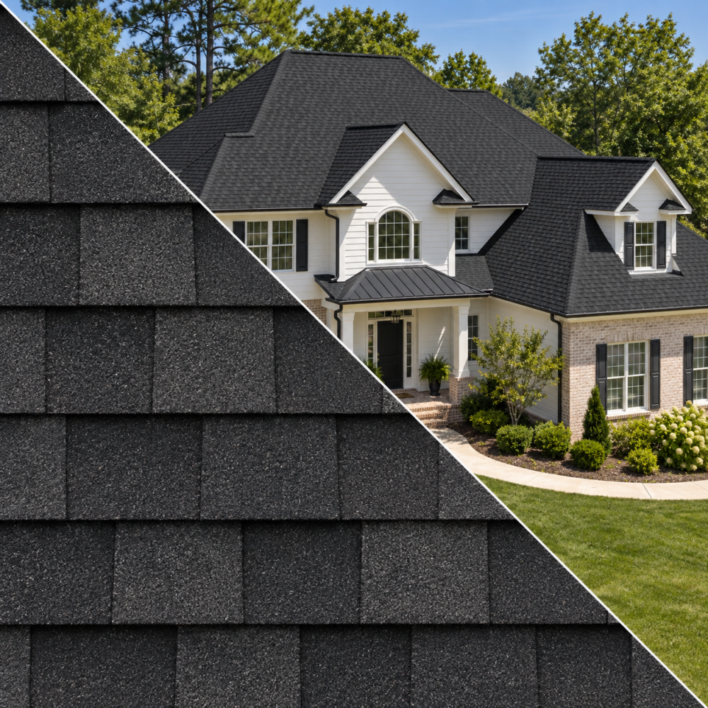 A+ Roofing Supply - Onyx Black - Architectural Shingles (33.33 sq, 21pc)