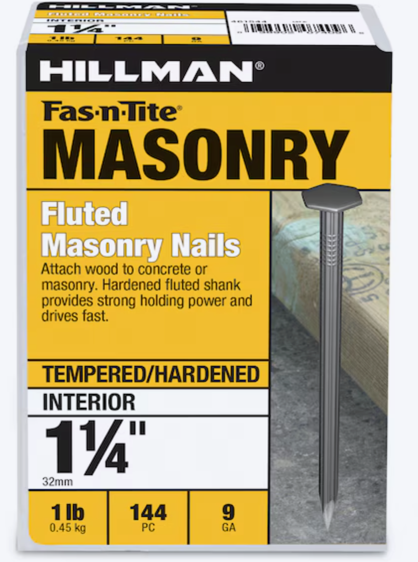 Fluted Masonry Nails 1-1/4-in