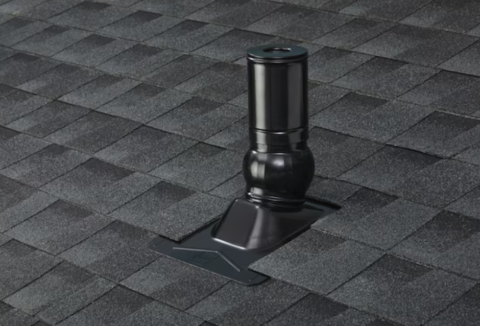 GAF Master Flow Black Galvanized Pipe Boot 2 in